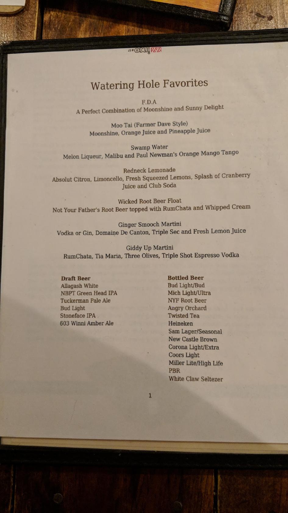 Menu at Tumbledown Farm to Fork pizzeria, Wakefield