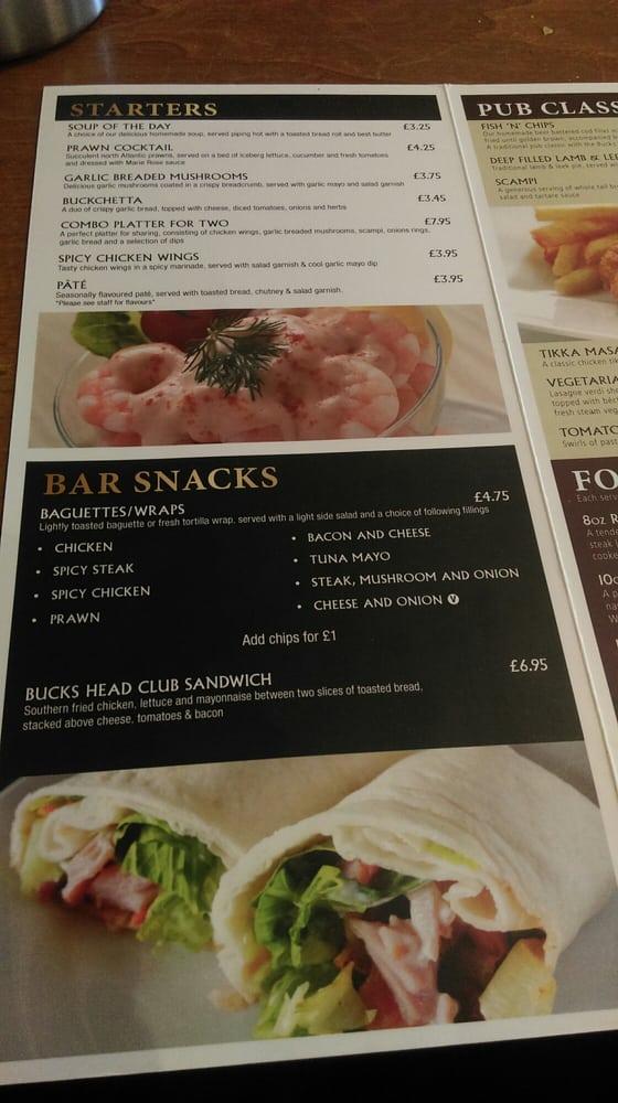 Menu at The Bucks Head Abram pub & bar, Wigan