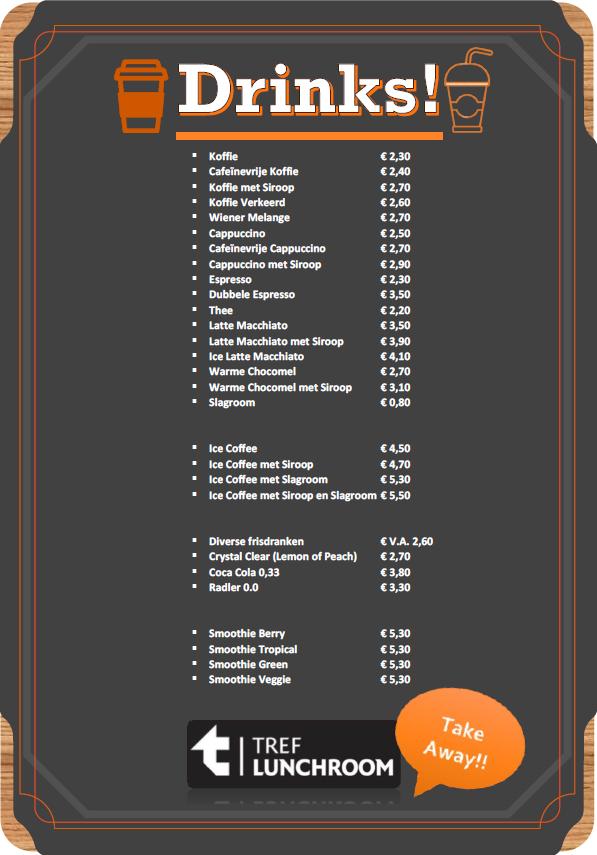 Menu At TREF DELICATESSEN, Venlo