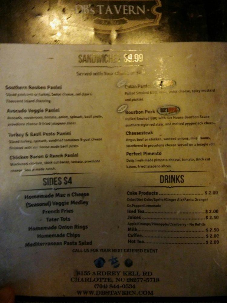 Menu At DB S Tavern Pub Bar Charlotte   R8cf DBs Tavern Menu 2022 08 1 