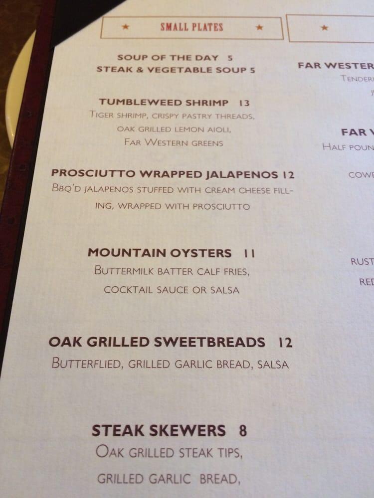 Menu at Far Western Tavern pub & bar, Orcutt