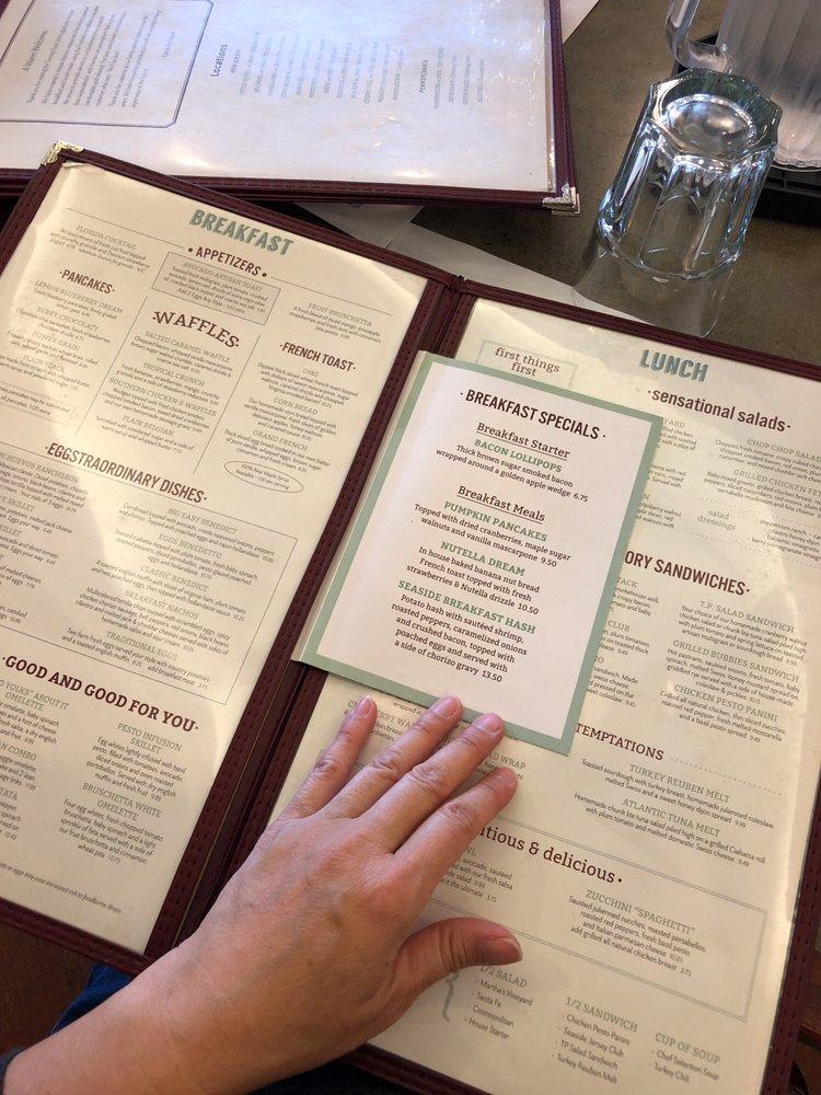 Menu at Turning Point of Little Silver restaurant, Little Silver