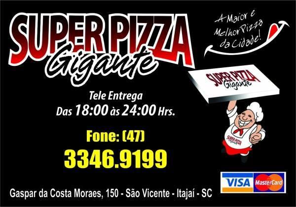 Super Pizza Gigante Itajai - Boa noite, amigos e clientes. Já estamos  atendendo Peça já a sua. TELEFONE: (47)3346-9199 E PELO WHAT'S TAMBÉM:  (47)98867-8841