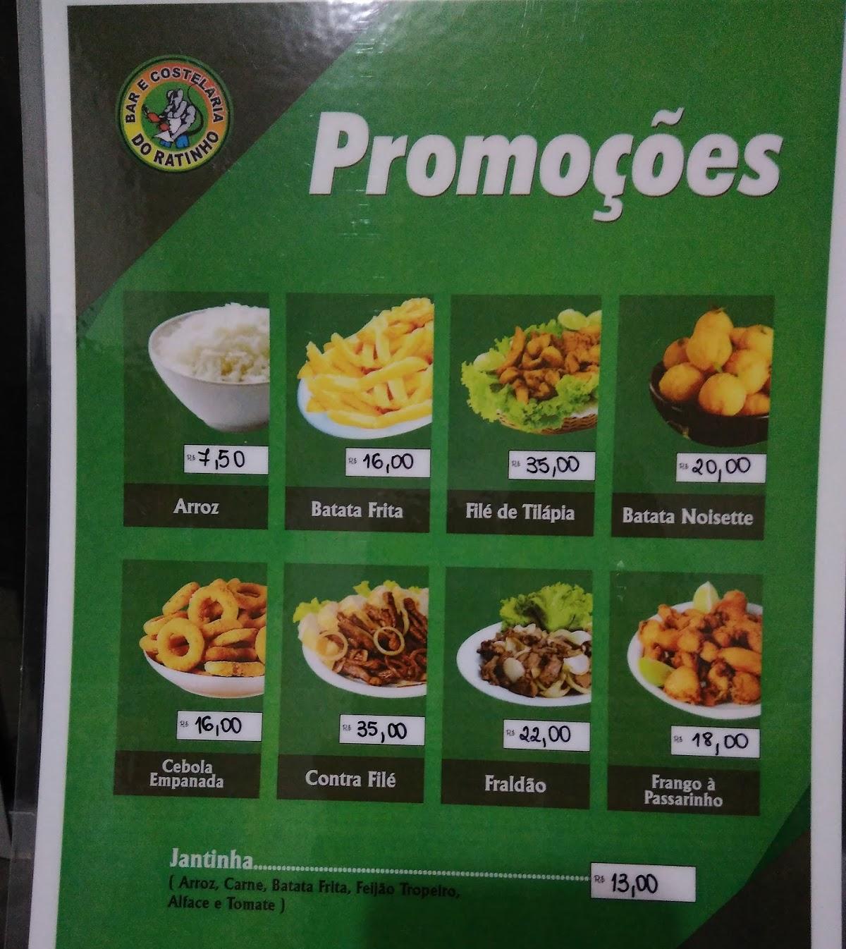 Bar e Costelaria do Ratinho cardápio