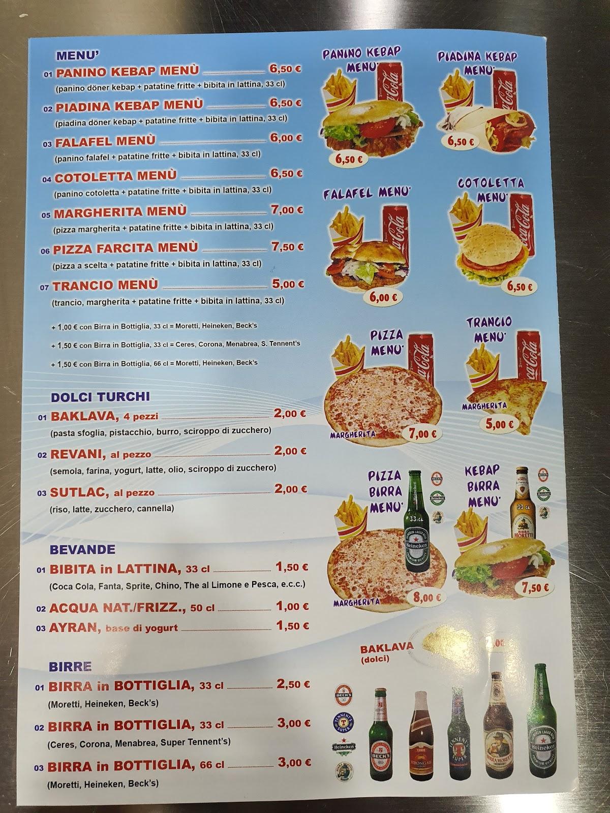 Menu da Anatolia Kebap & Pizza, Corbetta