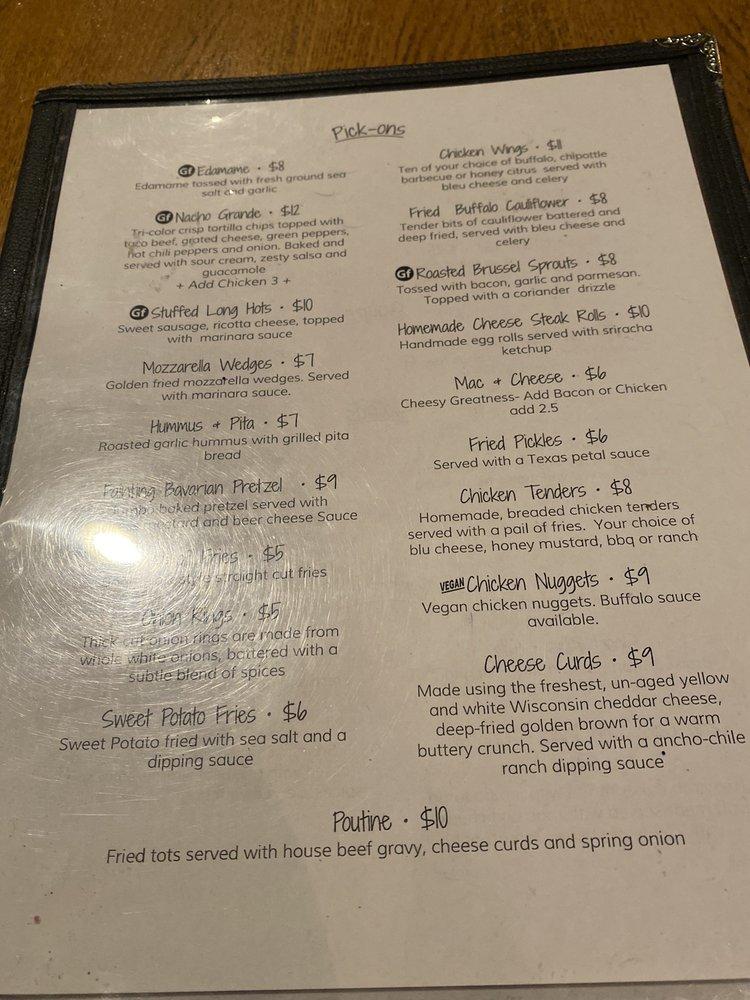 Carta de The Fainting Goat Bar and Restaurant, Glenolden