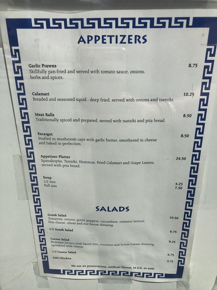 Menu at Oil Lamp pub & bar, Edmonton
