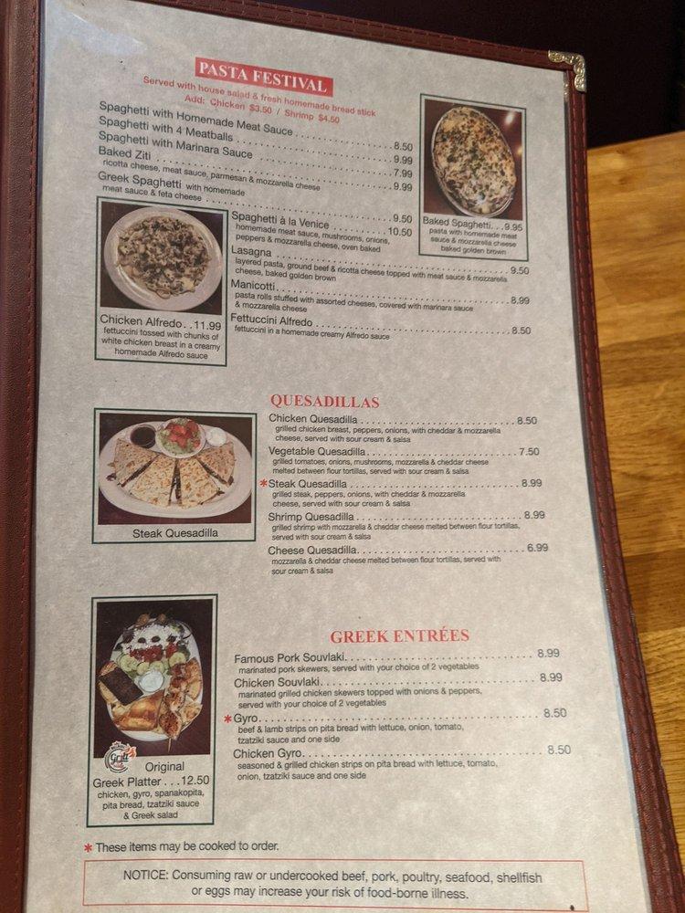 Menu at WALLBURG GRILL & PIZZERIA, WinstonSalem