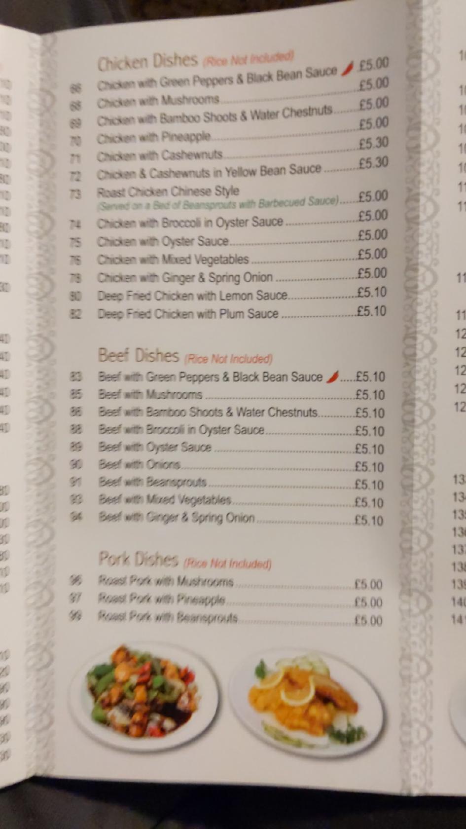 Menu at Lucky Takeaway fast food, WestonsuperMare