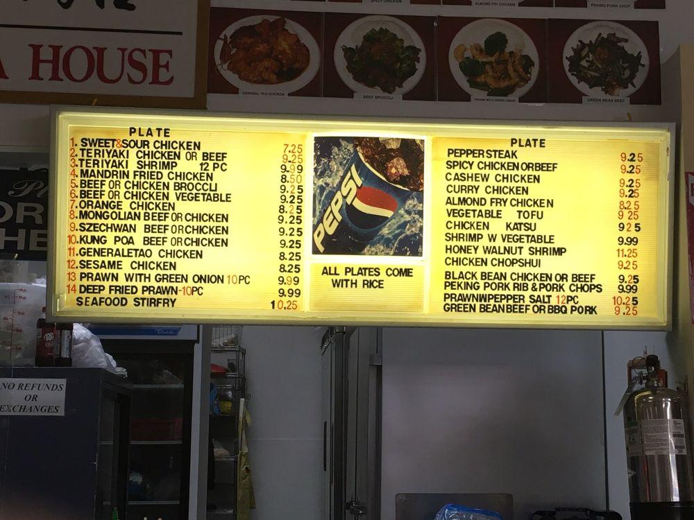 Menu at Tea House restaurant, Lakewood
