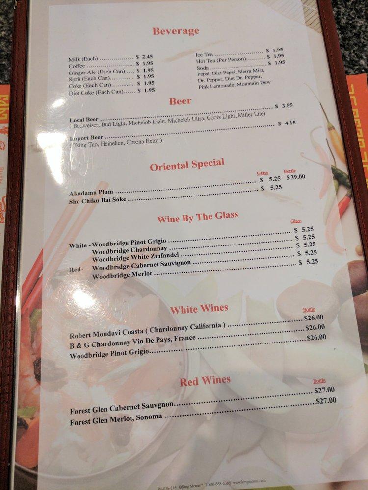 Menu at China Capital Restaurant, High Point