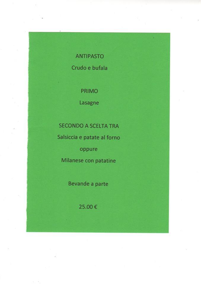 Menu di La Medina 