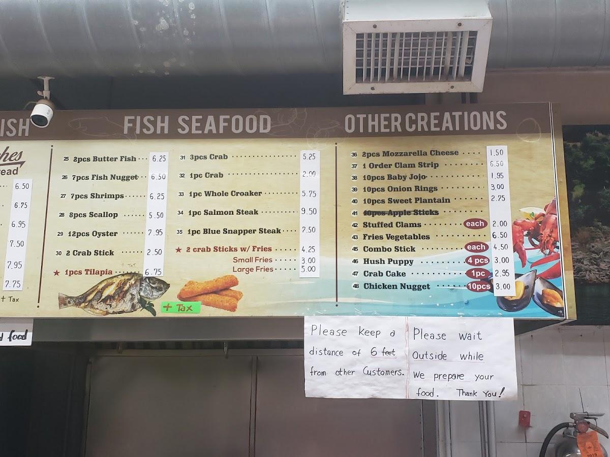 Carta del restaurante Main Street Fish Market, Hempstead