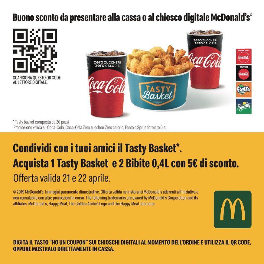 Menu di McDonald's Fossano Drive 