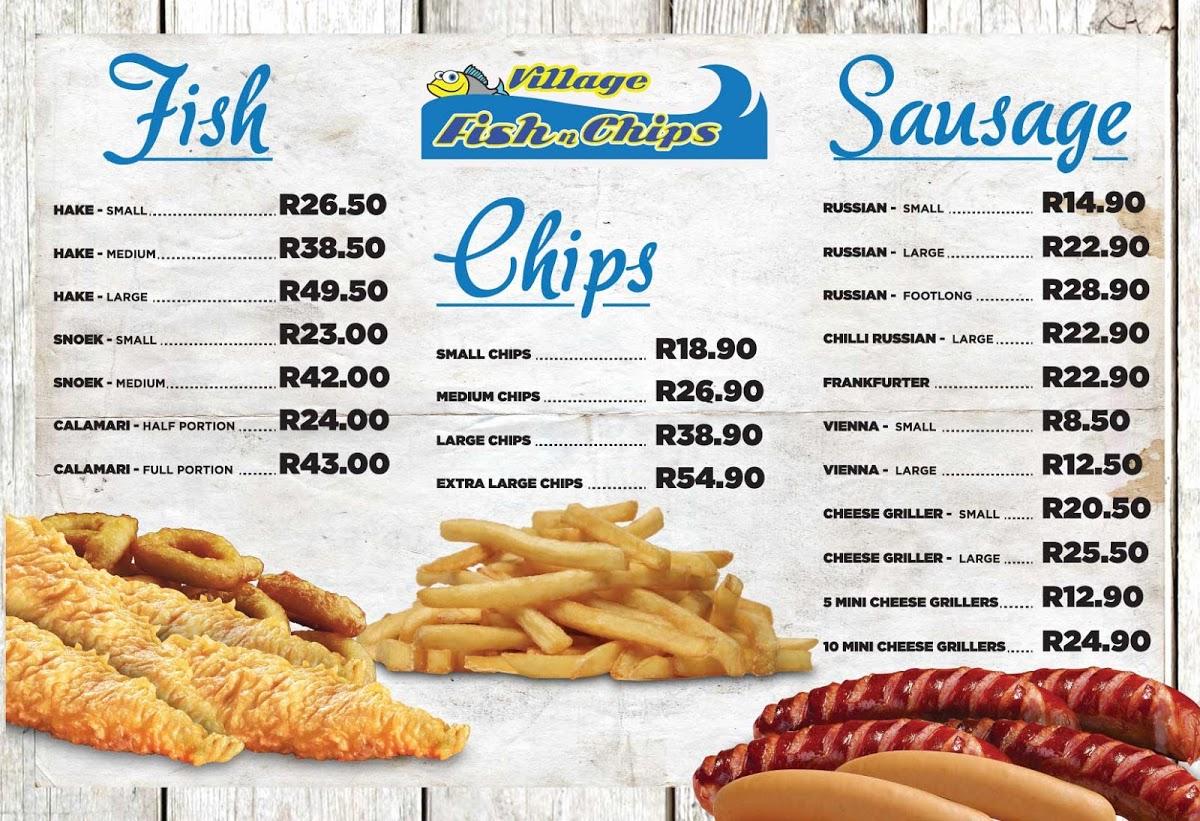 Menu At OLD FASHIONED FISH AND CHIPS Restaurant Vosloorus