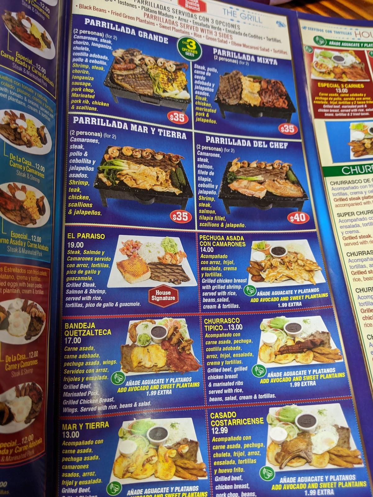 menu-at-la-parrilla-restaurant-east-windsor