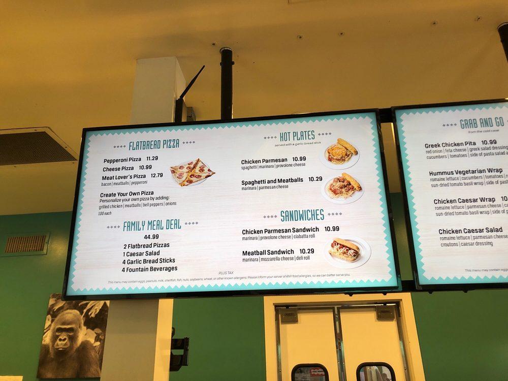 Menu at Treetops Café cafe, San Diego