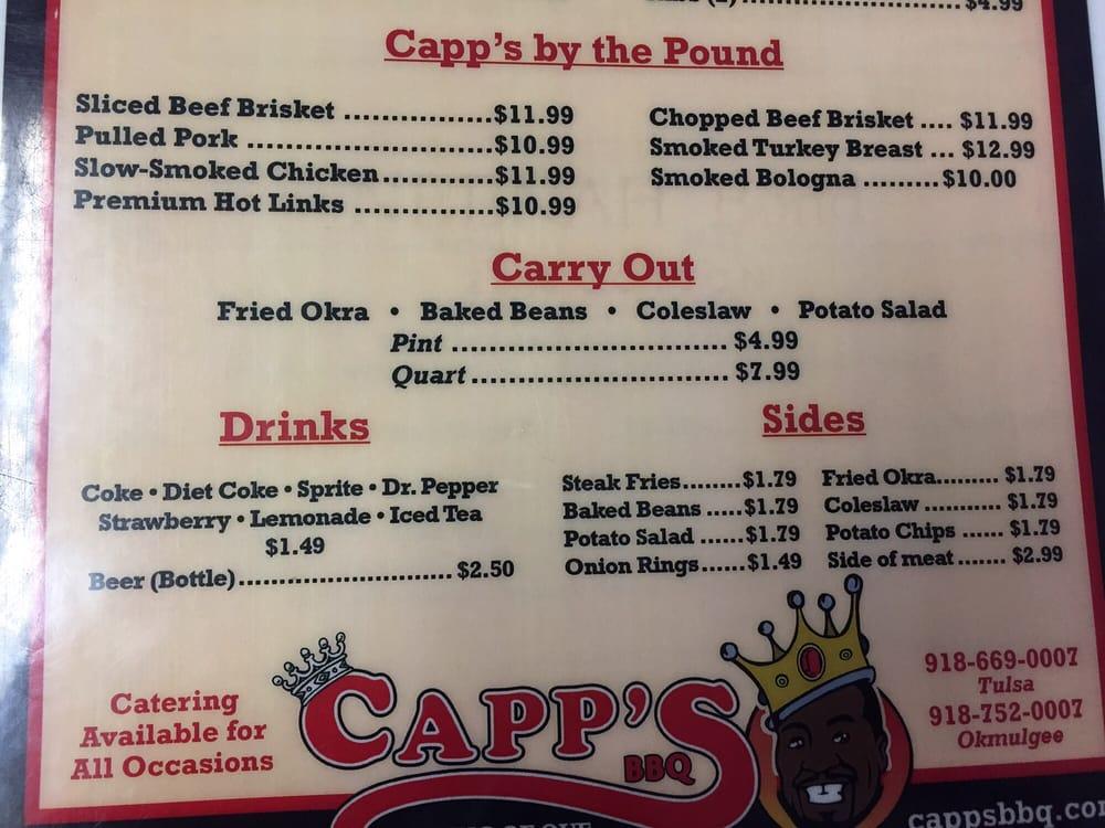 Menu at House Of Smoke BBQ, Okmulgee
