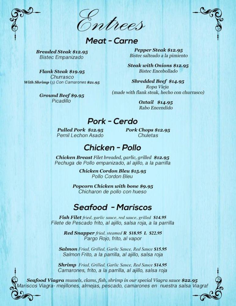 Menu at Alma Lounge pub & bar, Perth Amboy