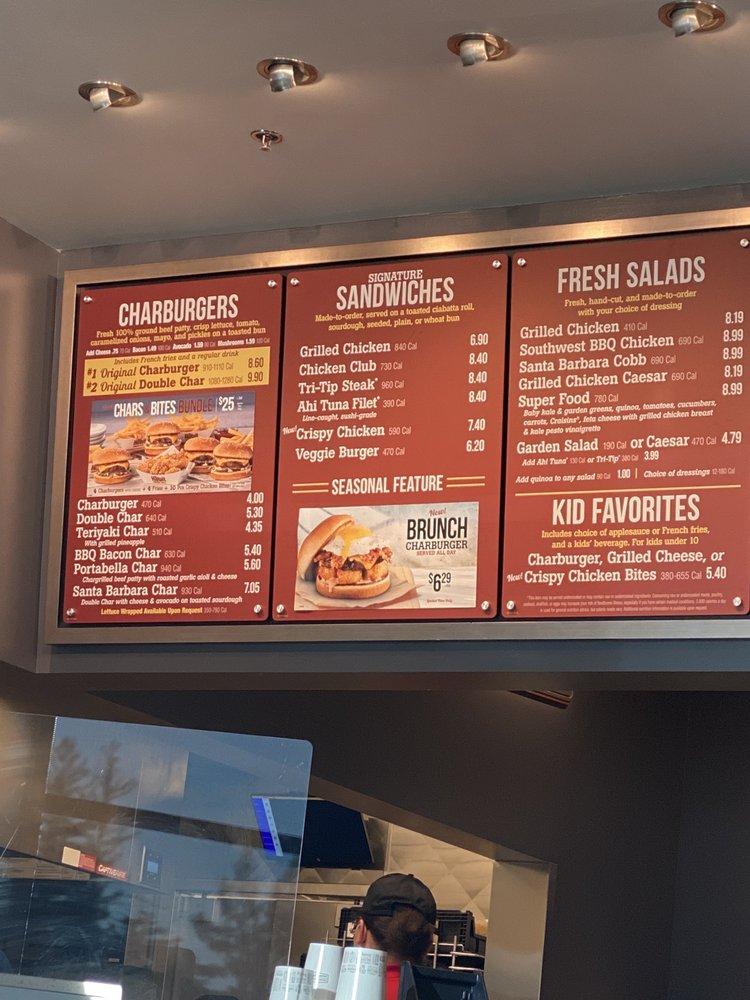 Menu at The Habit Burger Grill restaurant, Sacramento, Freeport Blvd