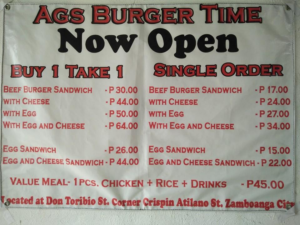 Ags Burger Time restaurant, Zamboanga Restaurant reviews