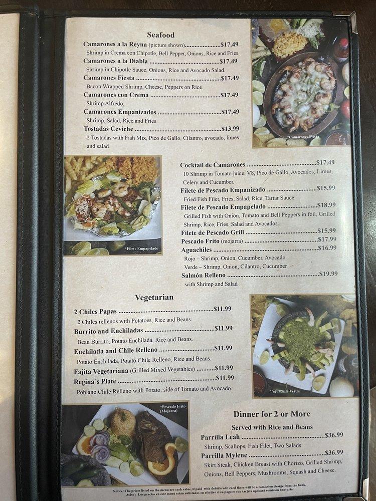 Menu at Garely's Mexican Restaurant Midland, Midland