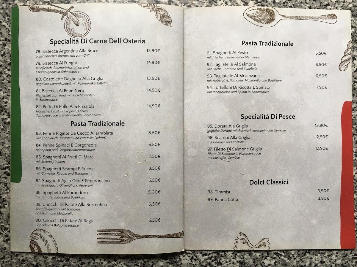 Speisekarte von Ostereia Pizzeria L'Arena, Leipzig