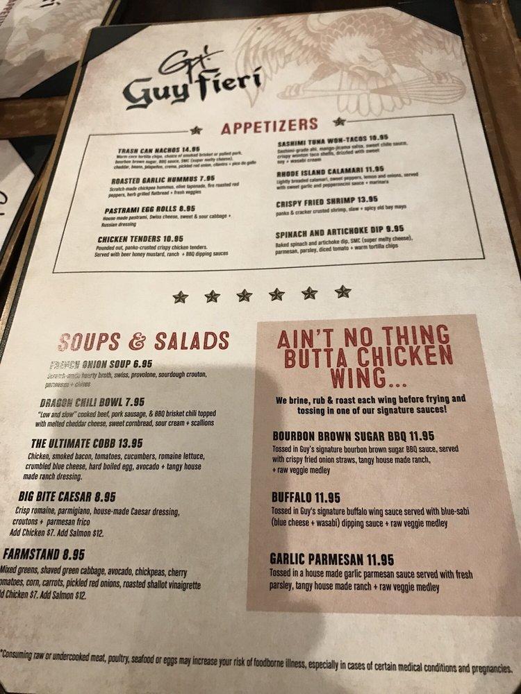 Menu At Guy Fieri S American Kitchen Bar The Villages   R8e7 Guy Fieris American Kitchen And Bar Menu 2022 10 1 