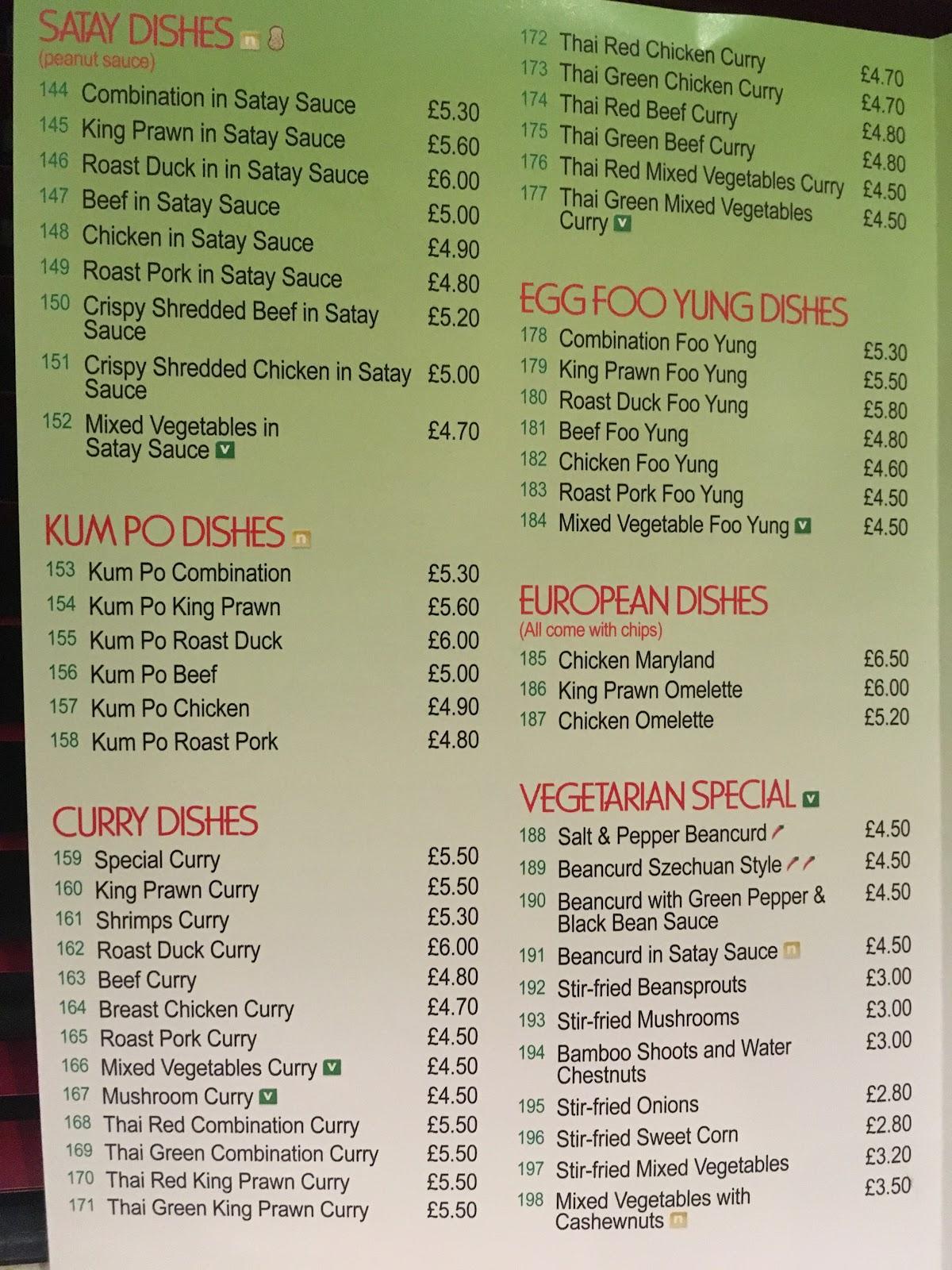 Menu At Oriental Garden Restaurant Whitehaven