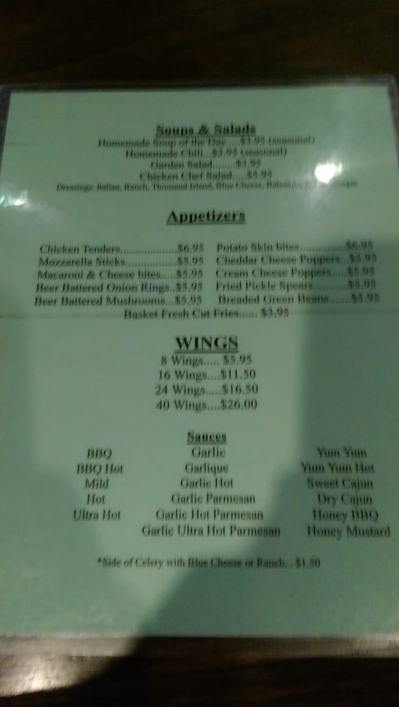 Menu at Fox's Sports Bar & Grille, Cleveland