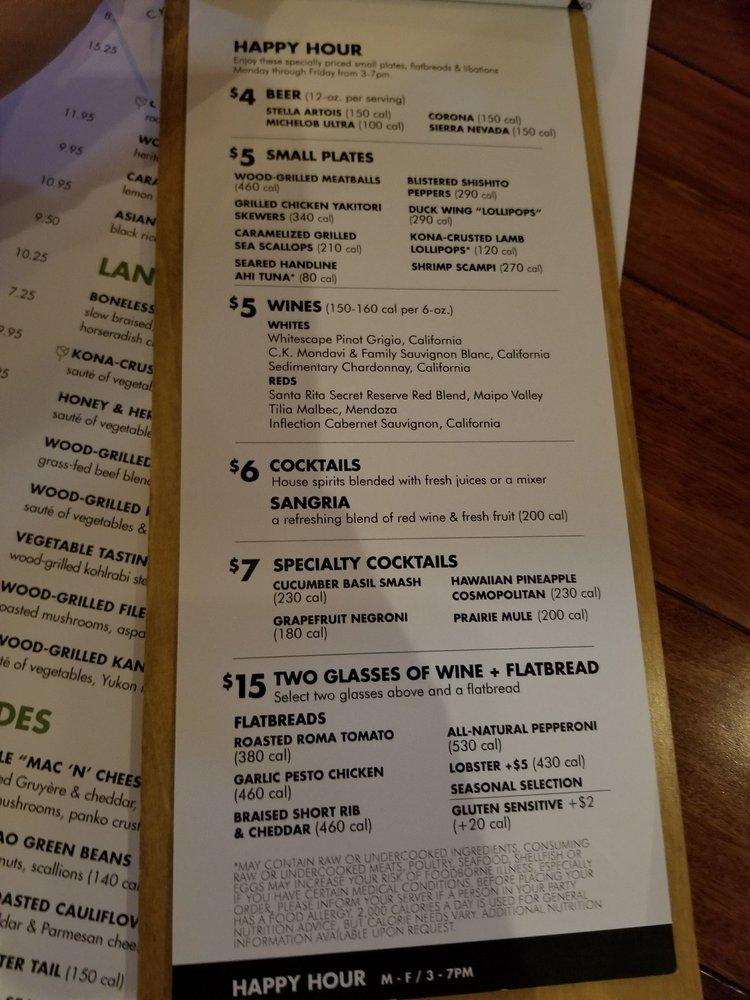 Menu at Seasons 52 pub &amp; bar, Kansas City