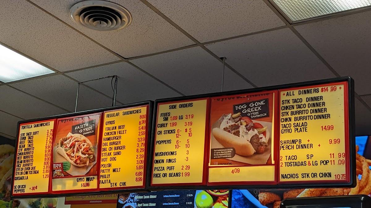 Menu at Steak Burrito restaurant, Highland