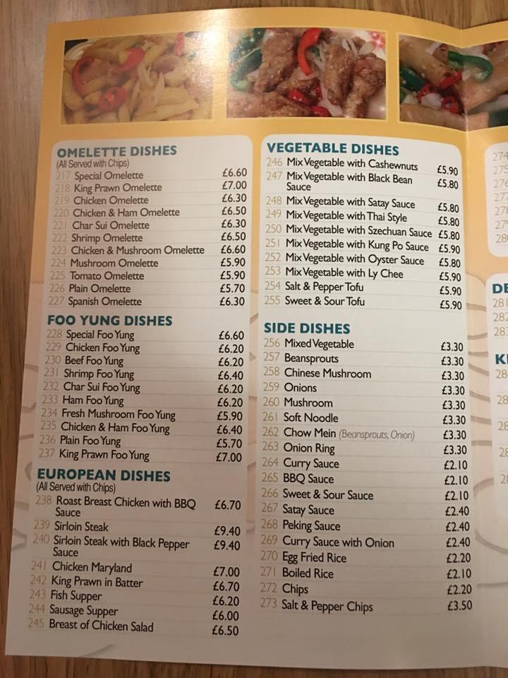 Menu At New World Chinese Fast Food, Alloa