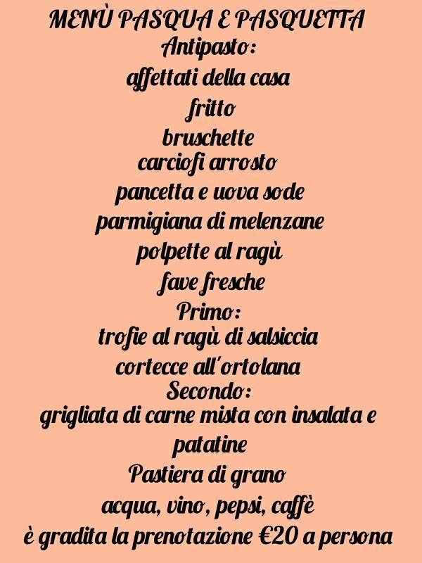 Menu di Trattoria dal Nonnino 