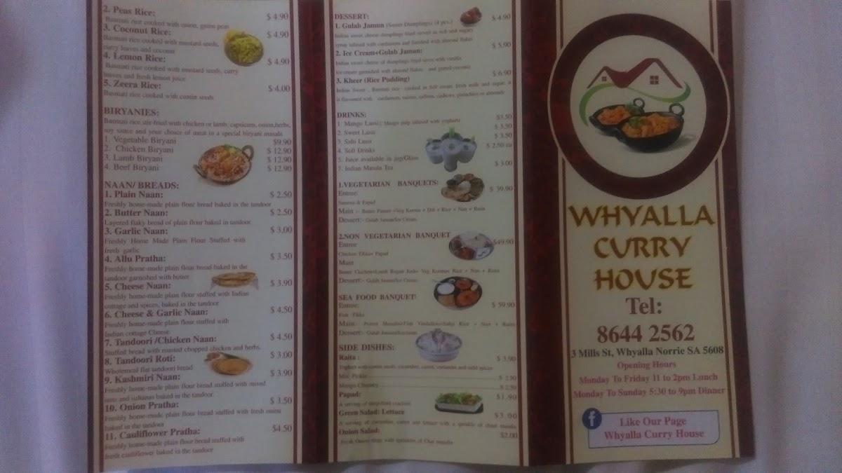 Menu At Espresso Cafe Curry Whyalla