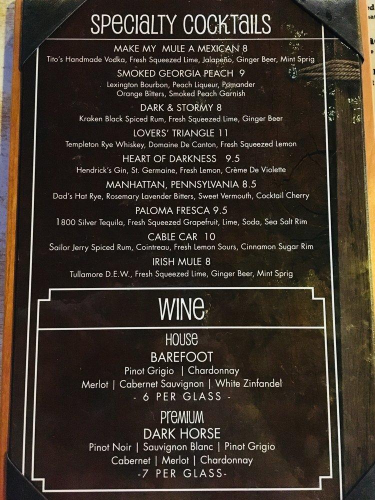 Menu at Wheelfish pub & bar, Pittsburgh