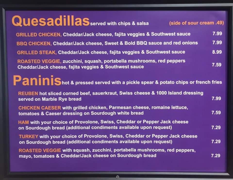 Carta del restaurante Up Down Eatery and Coffeehouse, Columbus