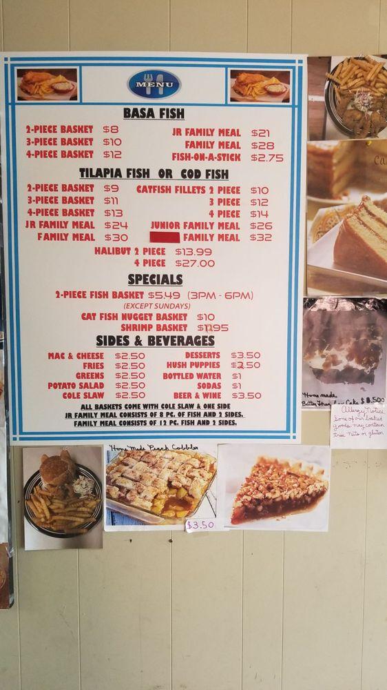 Menu at 42nd Ave Fish and Chips restaurant, Portland