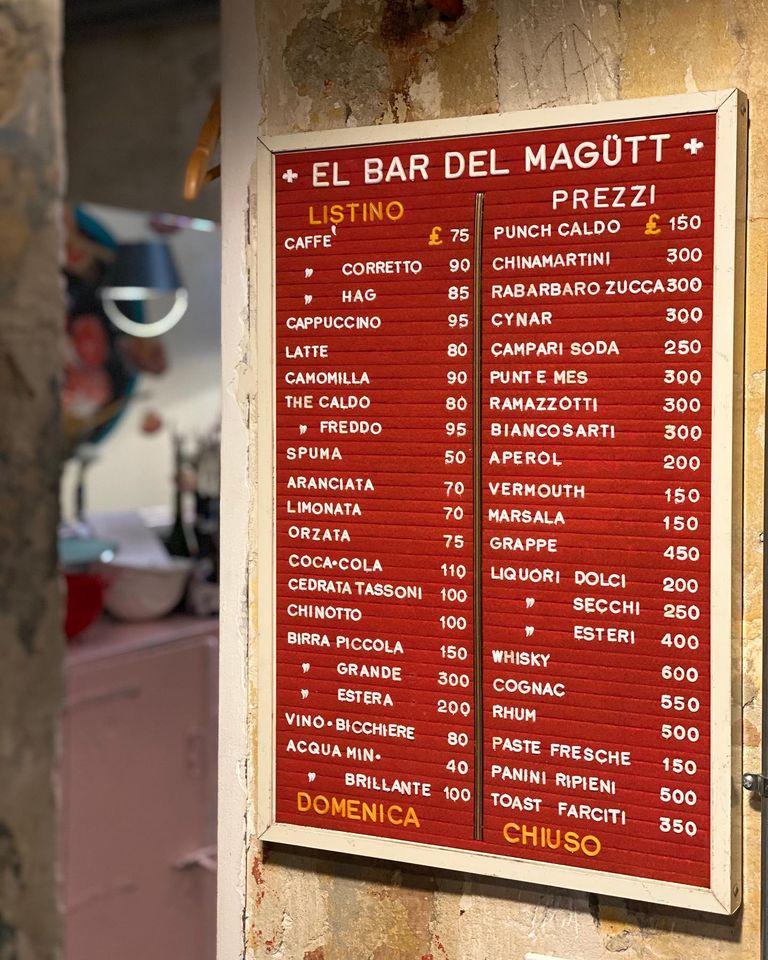 Menu di Magutt 