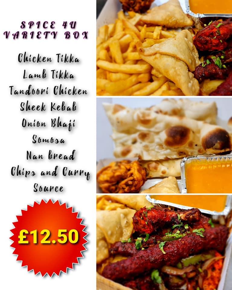 Menu at Spice 4 U fast food, Darlington