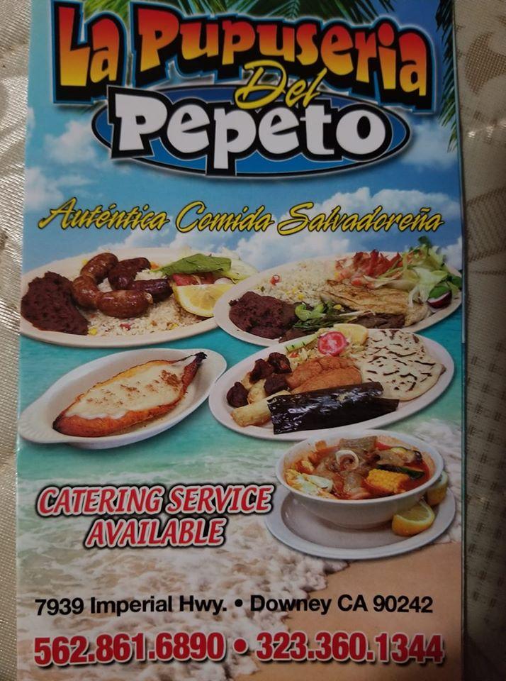 Menu At La Pupuseria Del Pepeto Restaurant, Downey