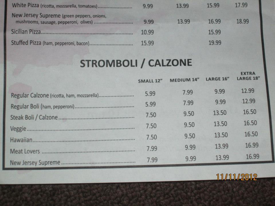 Menu at Pizza City & Subs pizzeria, Landisburg