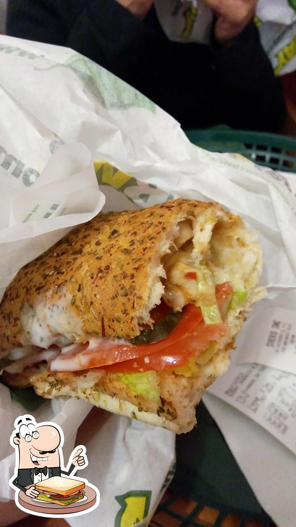 Menu au Subway fast food, Turin, Via Giuseppe Garibaldi