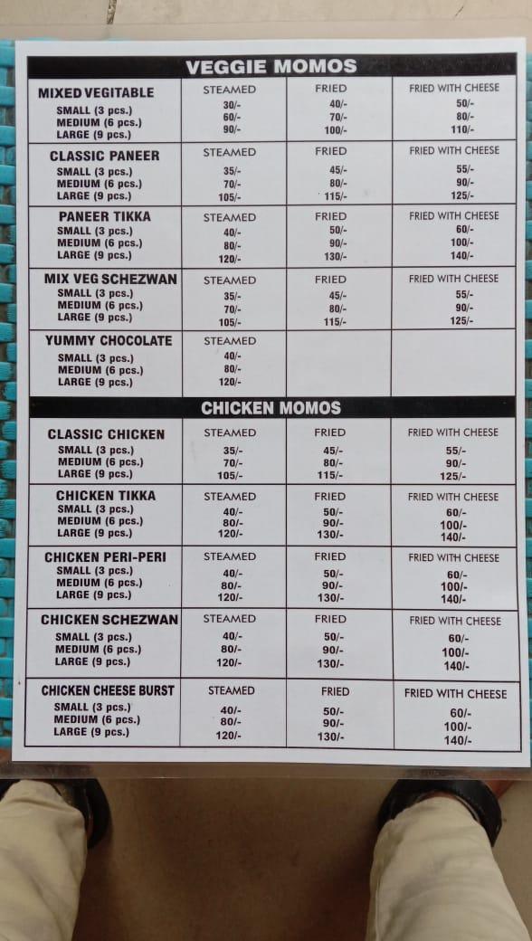 Menu At Hello Momos, Navi Mumbai, Kiosk