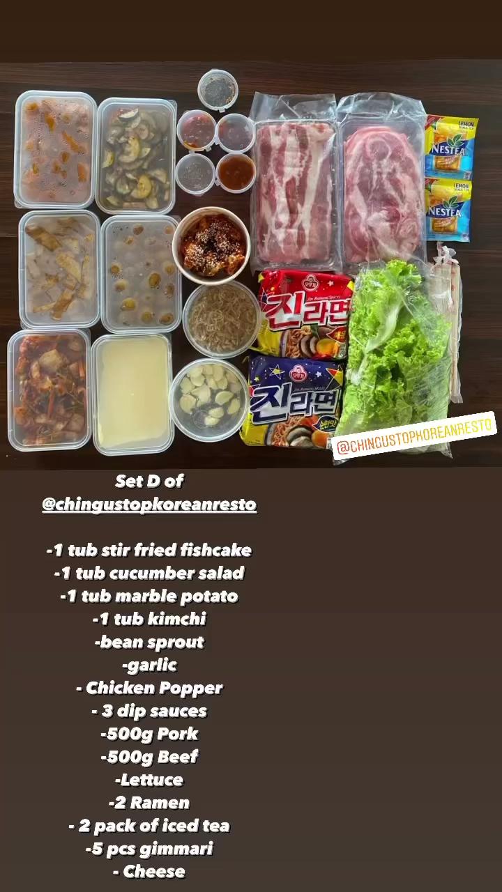 Menu at Chingu Stop Korean Mart & Restaurant, Philippines