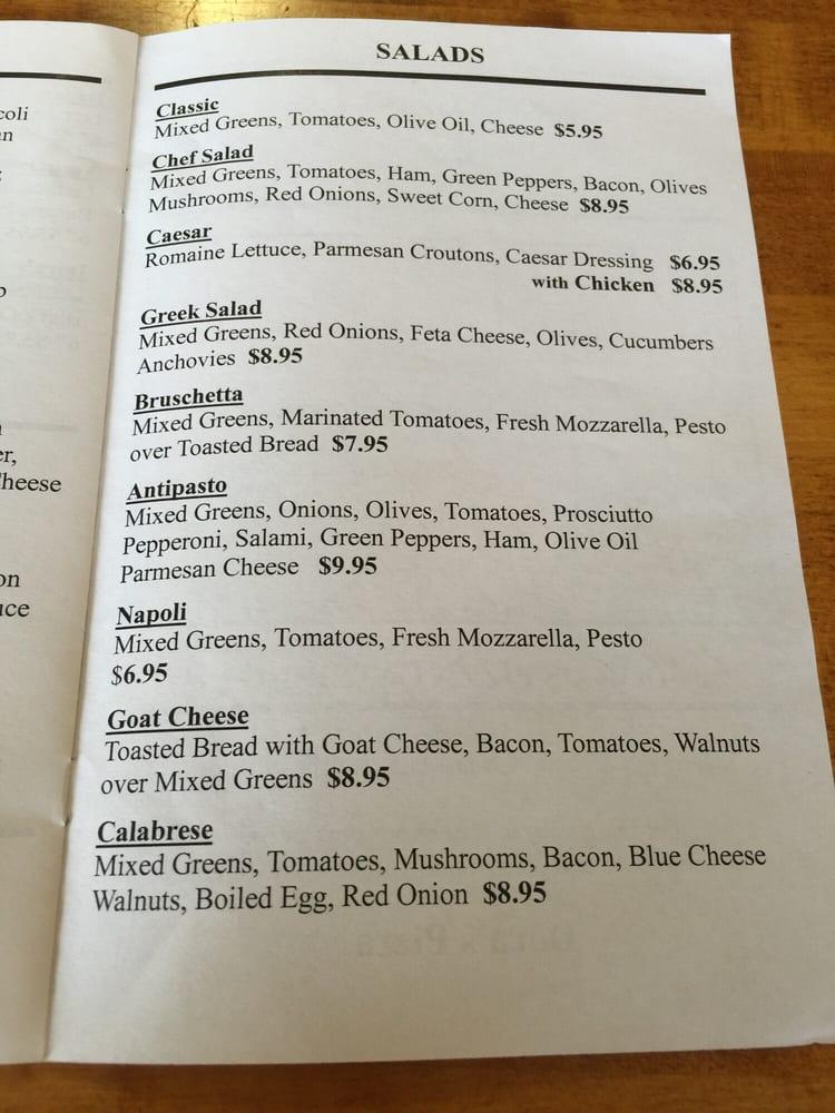 Menu at Dora's Pizza pizzeria, Haines City