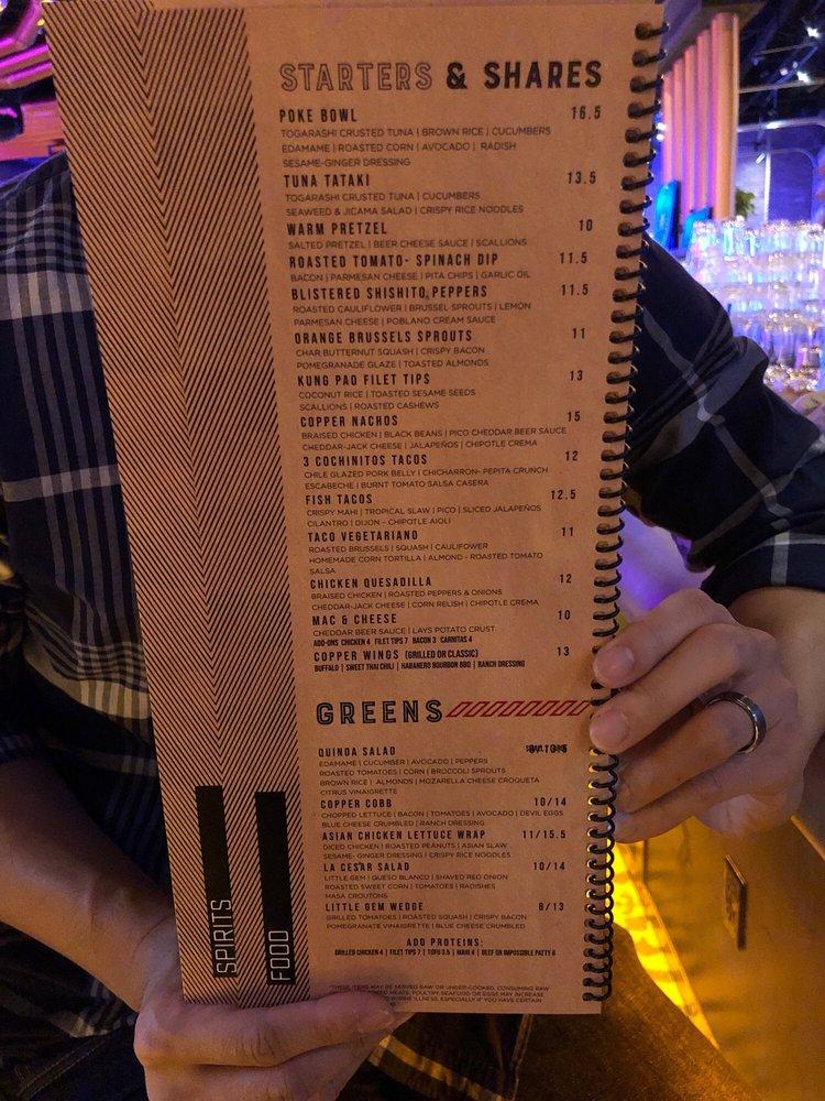 Menu at Copper Blues Rock Pub & Kitchen, Doral