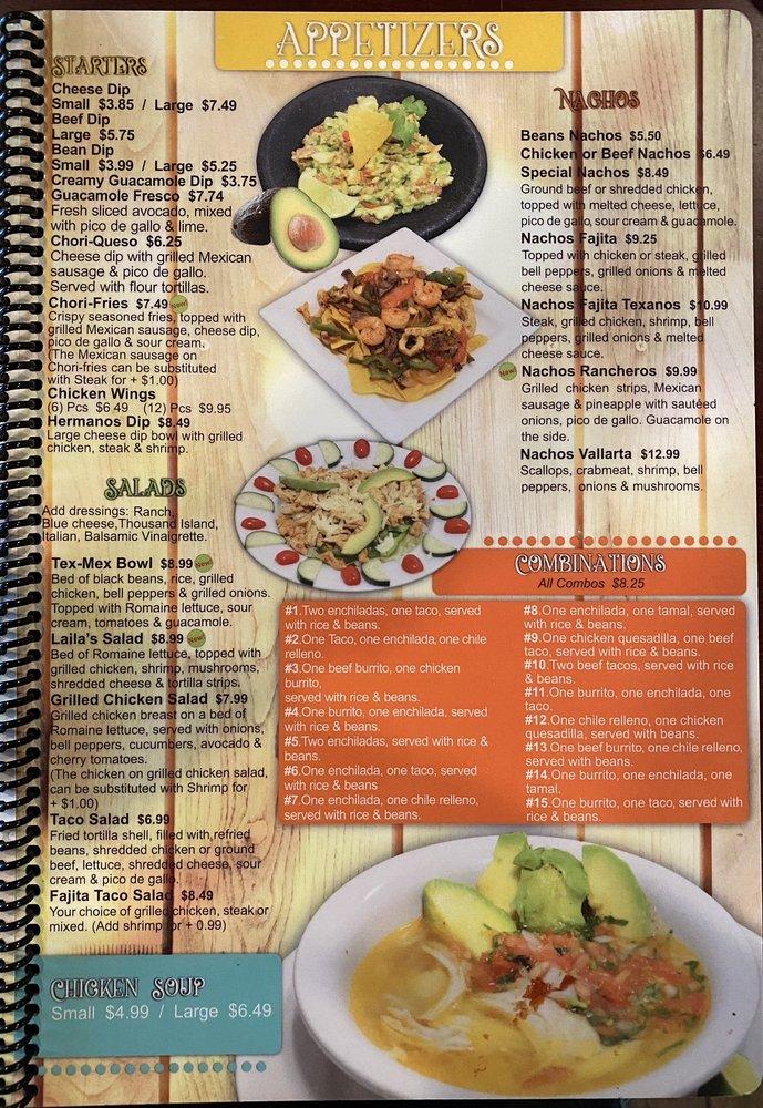 Menu at 3 Hermanos Mexican Grill restaurant, Maiden