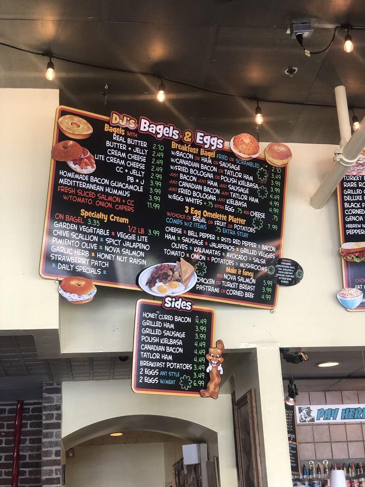 Menu at DJ's Bagel Café cafe, Fountain Hills