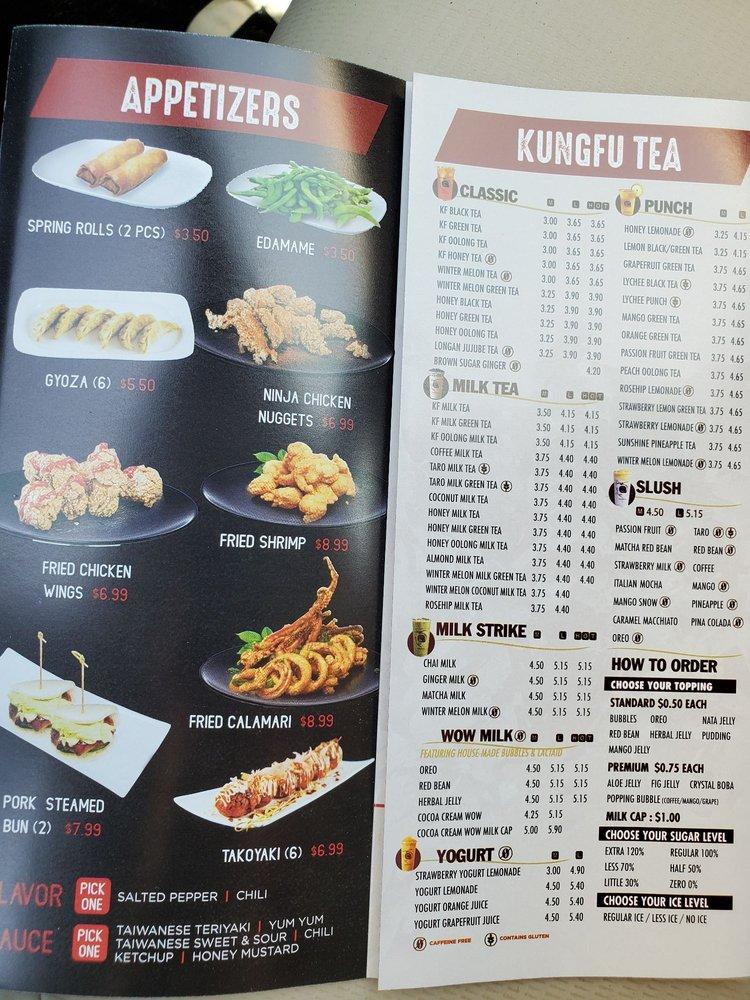 Menu at Token Ramen & Kung Fu Tea restaurant, Tampa, 401 S Dale Mabry Hwy